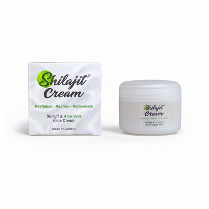 Shilajit and aloe vera face cream